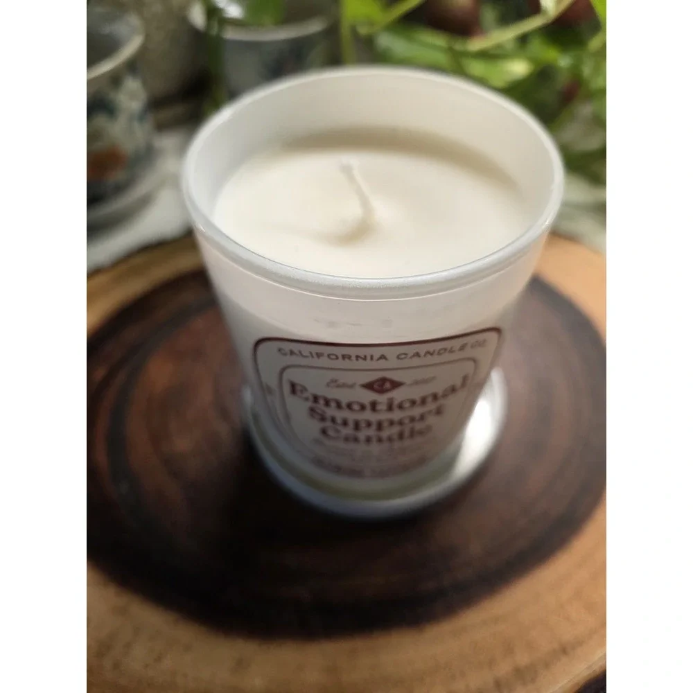 California Candle Co. 6.5‎ oz. Emotional Support Candle Jasmine Saffron subtle